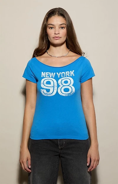 Pacsun New York 98 Off-The-Shoulder T-Shirt