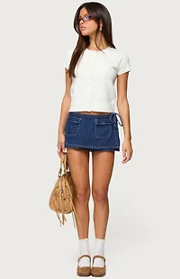 Edikted Coreen Button Up Knit Cardigan