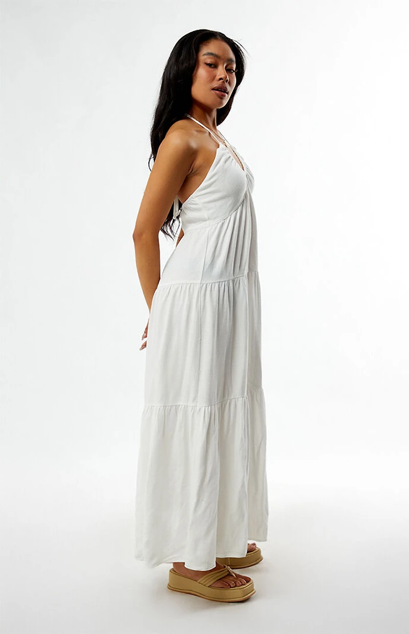 Your Favorite Keyhole Halter Midi Dress