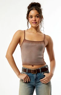 Your Favorite Skylar Washed Square Neck Tank Top