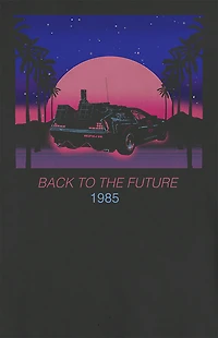 Neon Back To The Future Crew Neck Sweatshirt