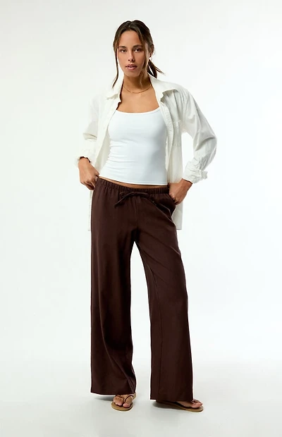 Pacsun Alisa Linen Pull-On Baggy Pants