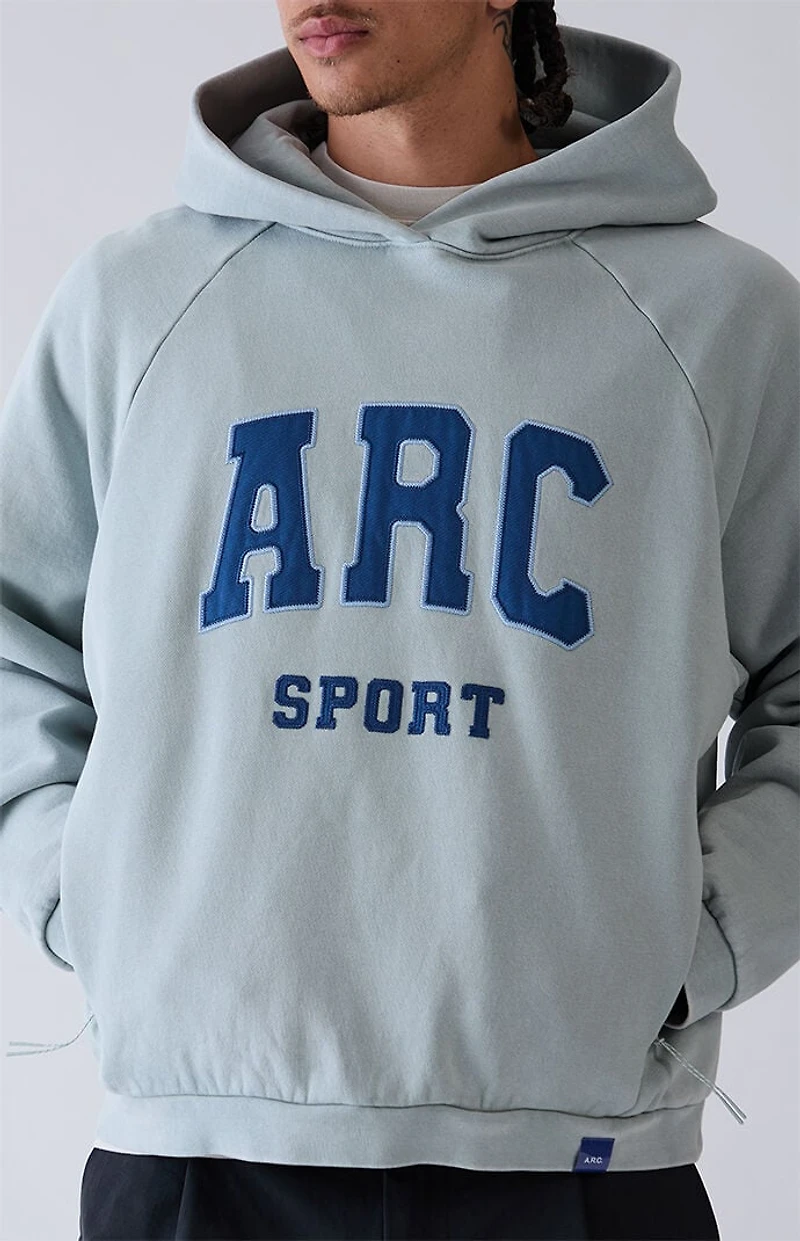 A.R.C. Blue Raglan Sport Fleece Hoodie