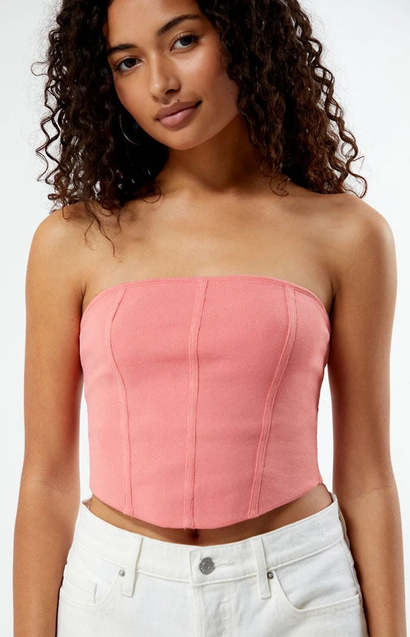 LA Hearts Bridgette Corset Sweater