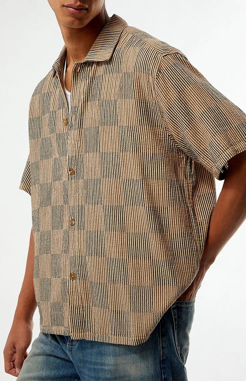 Rhythm Tanner Check Linen Shirt