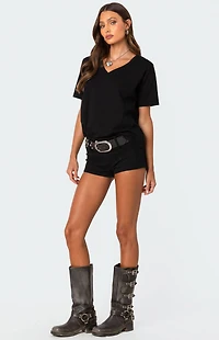 Edikted Loose Fit v Neck T-Shirt