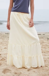 John Galt Yellow Nadia Maxi Skirt