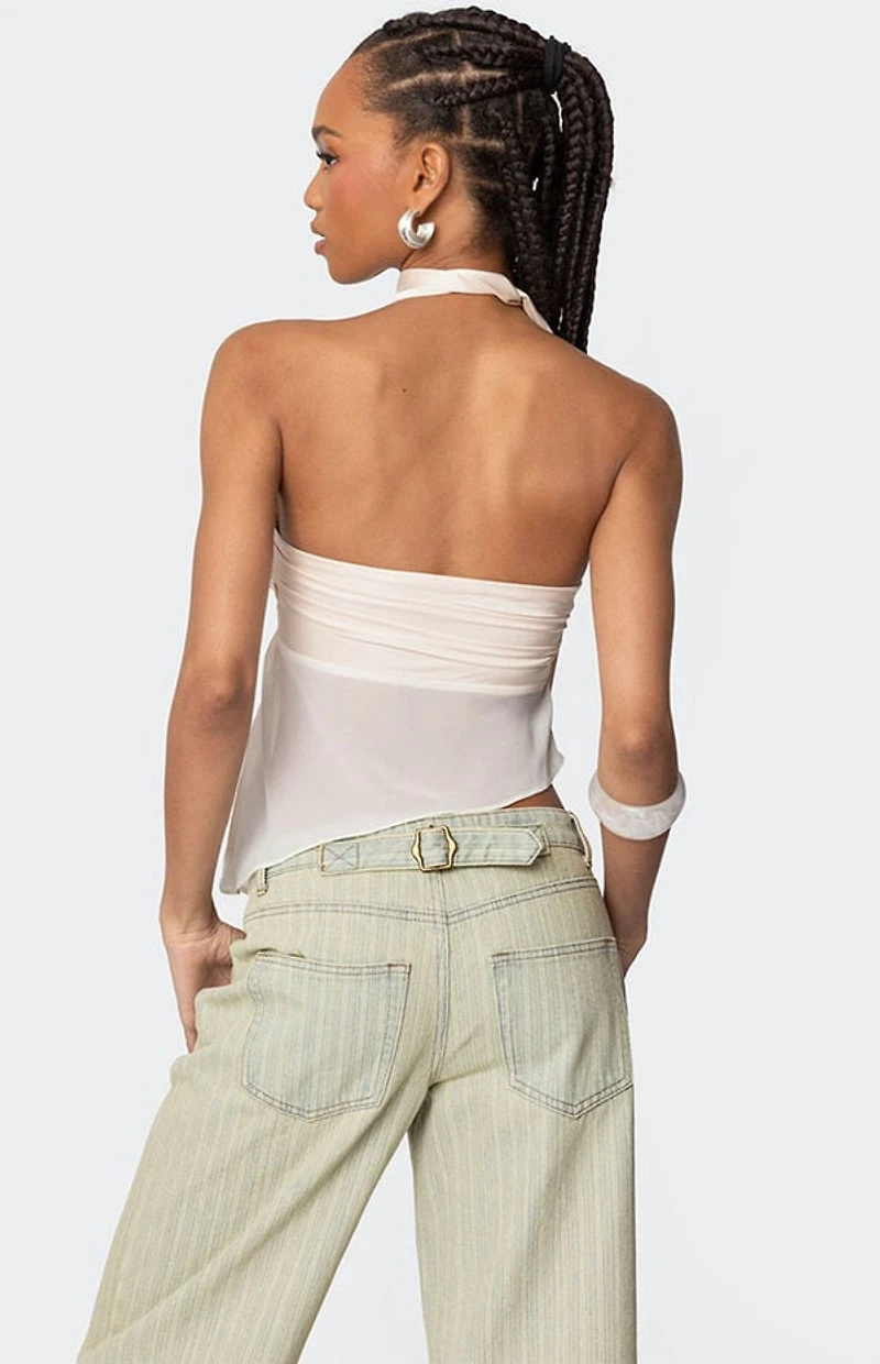 Edikted Asymmetric Two Piece Scarf Top