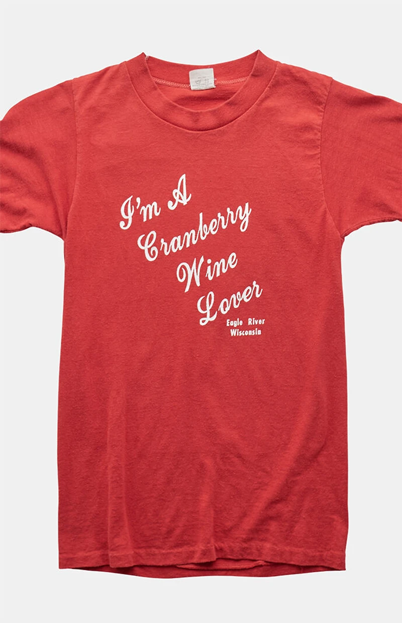 PS VINTAGE 80s I'm a Cranberry Wine Lover Baby Graphic T-Shirt