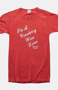 PS VINTAGE 80s I'm a Cranberry Wine Lover Baby Graphic T-Shirt