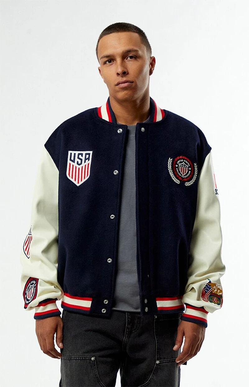 US Soccer x Jeff Hamilton Varsity Jacket