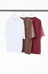 PS Basics 3 Pack Neutral Basic Oversized T-Shirts
