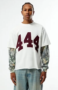 Pacsun 444 Camo Cropped 2fer Long Sleeve T-Shirt