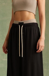 Fear of God ESSENTIALS Women's Jet Black Maxi Skirt