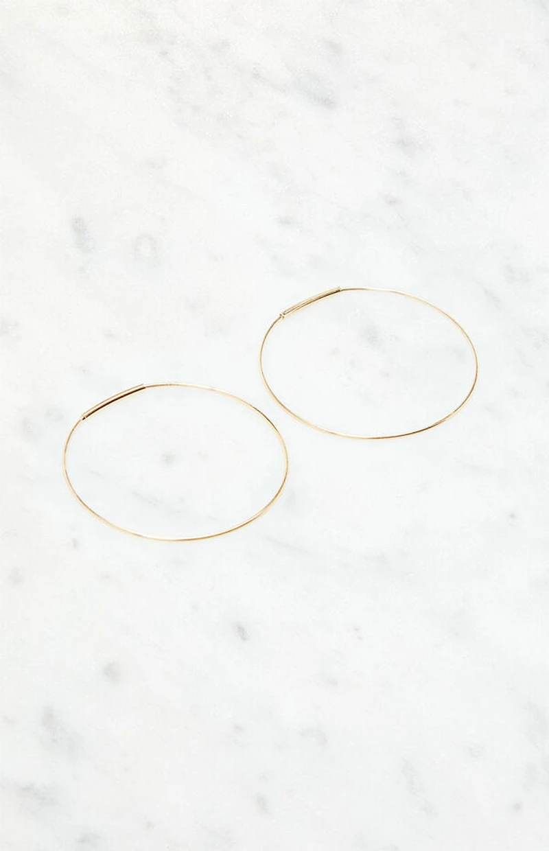 John Galt Thin Hoop Earrings