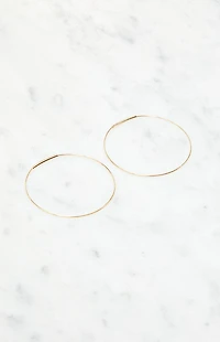 John Galt Thin Hoop Earrings