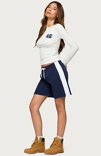 Edikted Contrast Nylon Bermuda Shorts