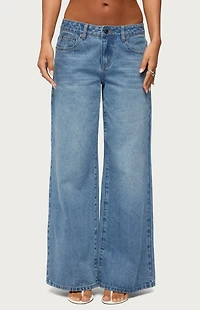 Edikted Uk Cutie Low Rise Baggy Jeans