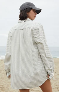John Galt Stephanie Striped Long Sleeve Shirt
