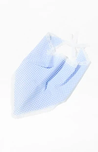 LA Hearts Dolly Gingham Lace Headscarf