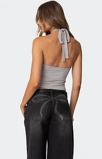 Edikted Reissa Criss Cross Halter Top