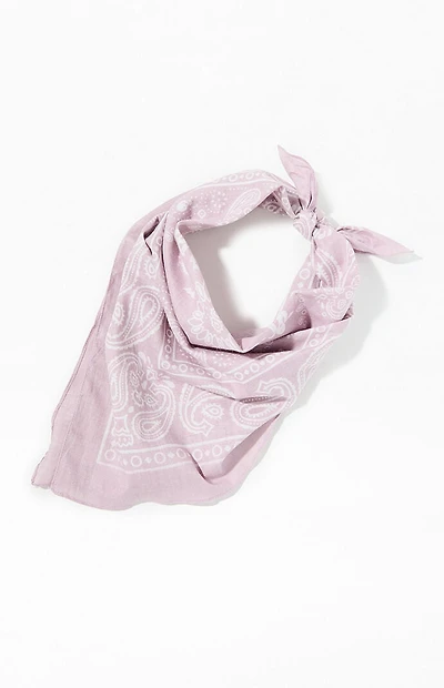 LA Hearts Purple Paisley Bandana
