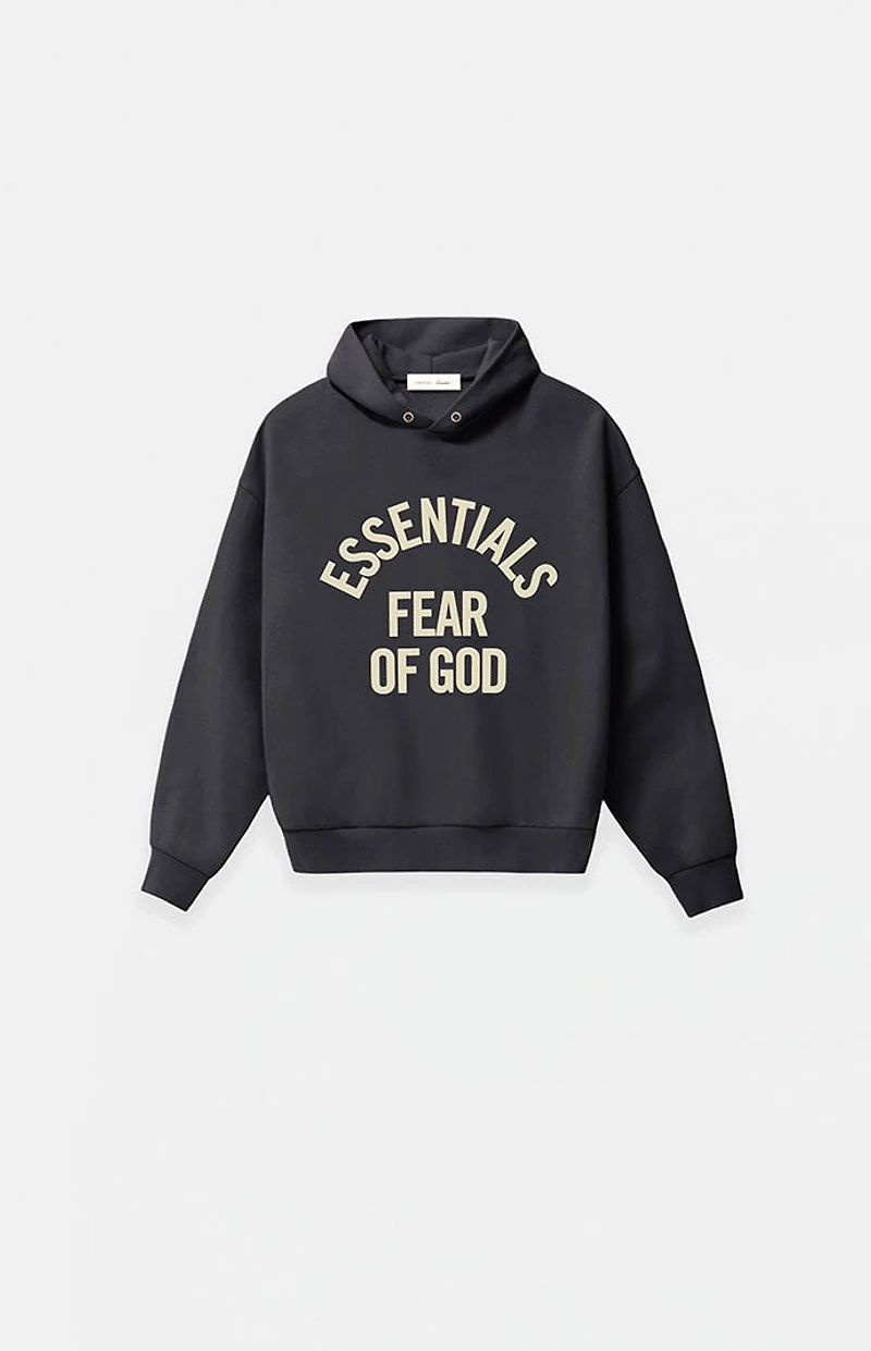 Fear of God ESSENTIALS Kids Faded Black Campus '90s Hoodie