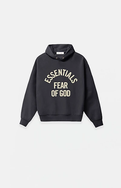 Fear of God ESSENTIALS Kids Faded Black Campus '90s Hoodie
