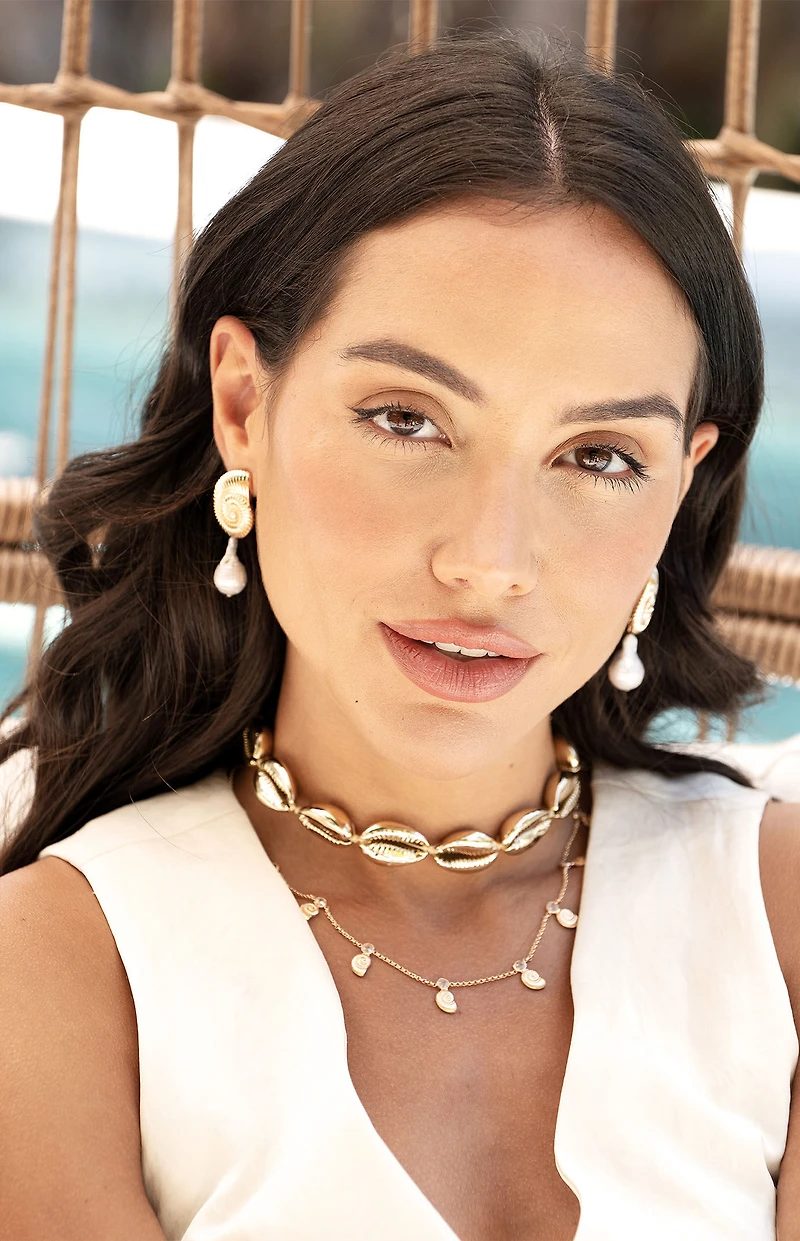 Ettika Nautilus Shell Charm Necklace