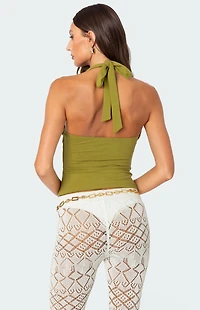 Edikted Poet Cinched Halter Top