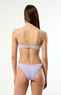 Pacsun Lavender Jessie Scrunch Bralette Bikini Top