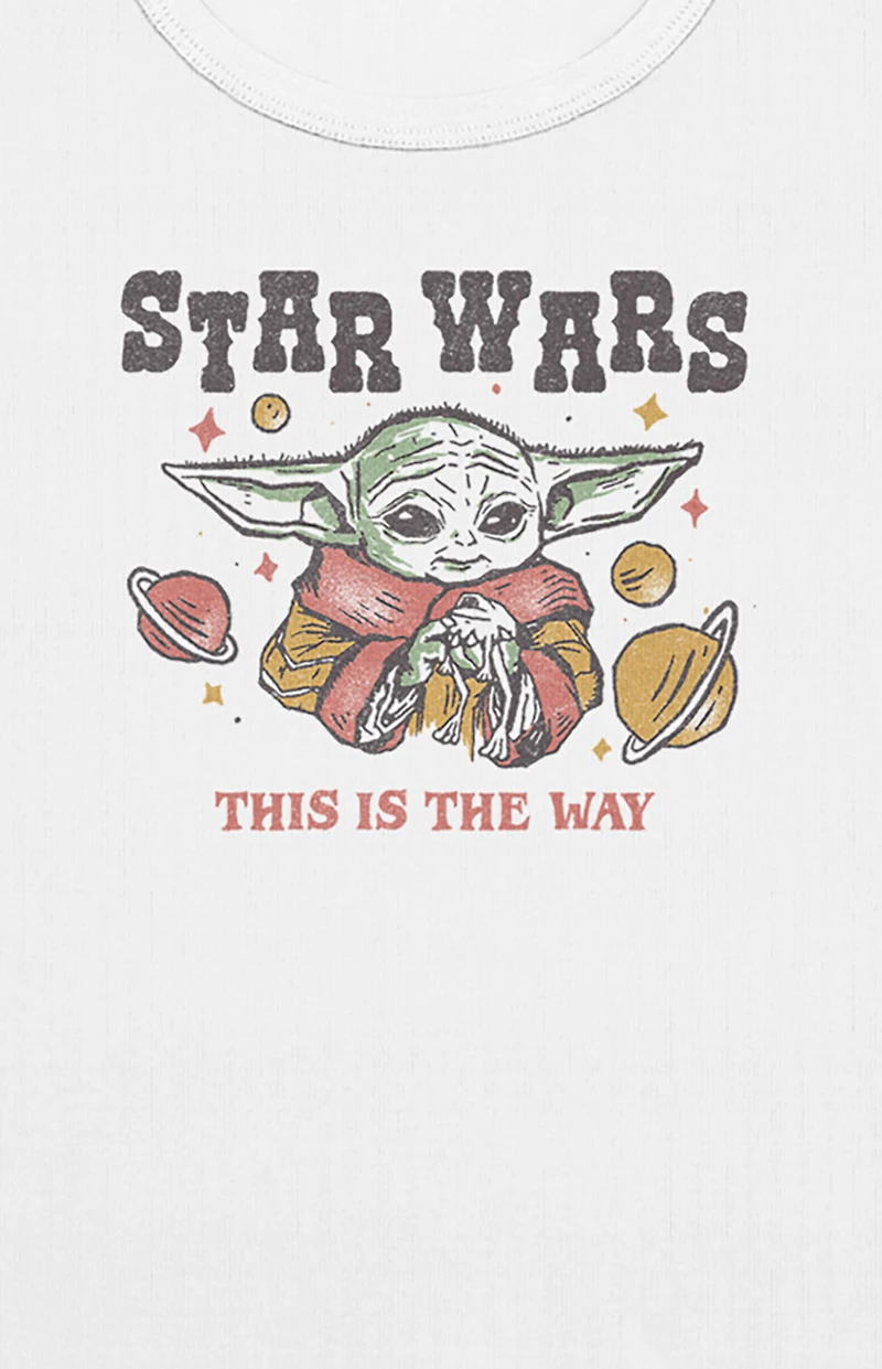 Star Wars Baby Yoda Cropped T-Shirt