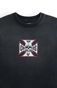West Coast Choppers Skeleton Cross T-Shirt