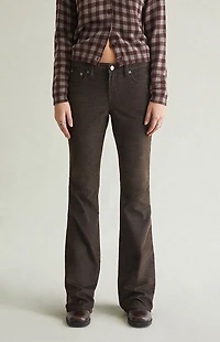 Pacsun Jade Low Rise Bootcut Jeans Stretch Corduroy Brown