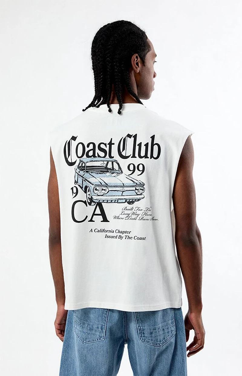 Pacsun Coast Club Cut Off Muscle T-Shirt