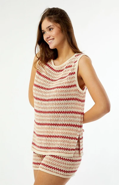 Rhythm Tami Striped Knit Longline Tank Top