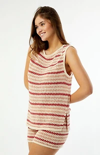 Rhythm Tami Striped Knit Longline Tank Top