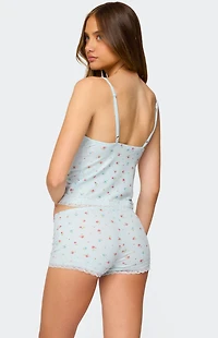 Edikted Aurea Lacey Floral Tank Top