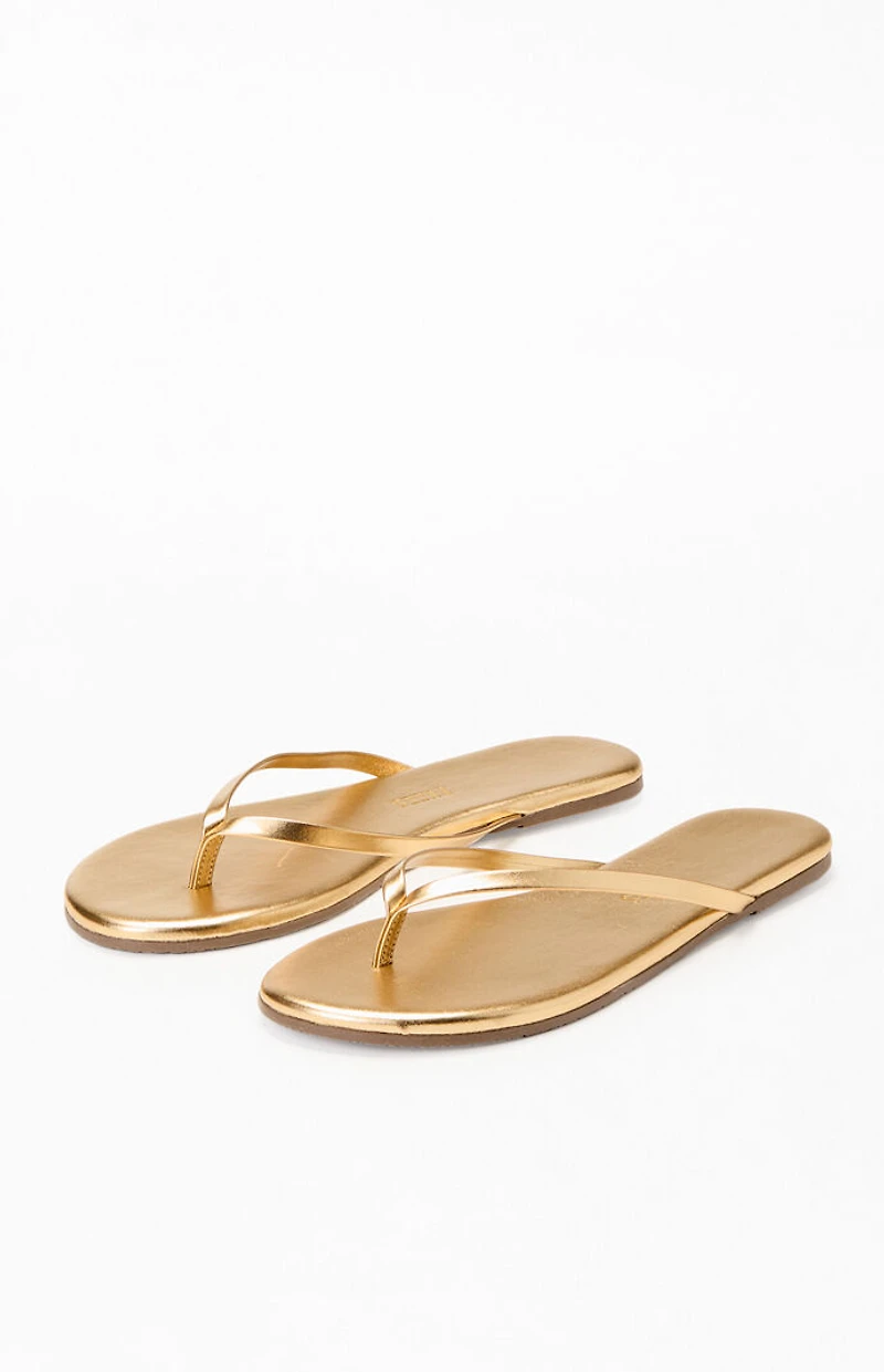 TKEES Women's Gold Metallics Sandals