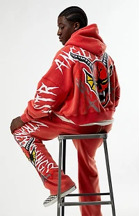 Netflix x Stranger Things Red Hellfire Club Hoodie