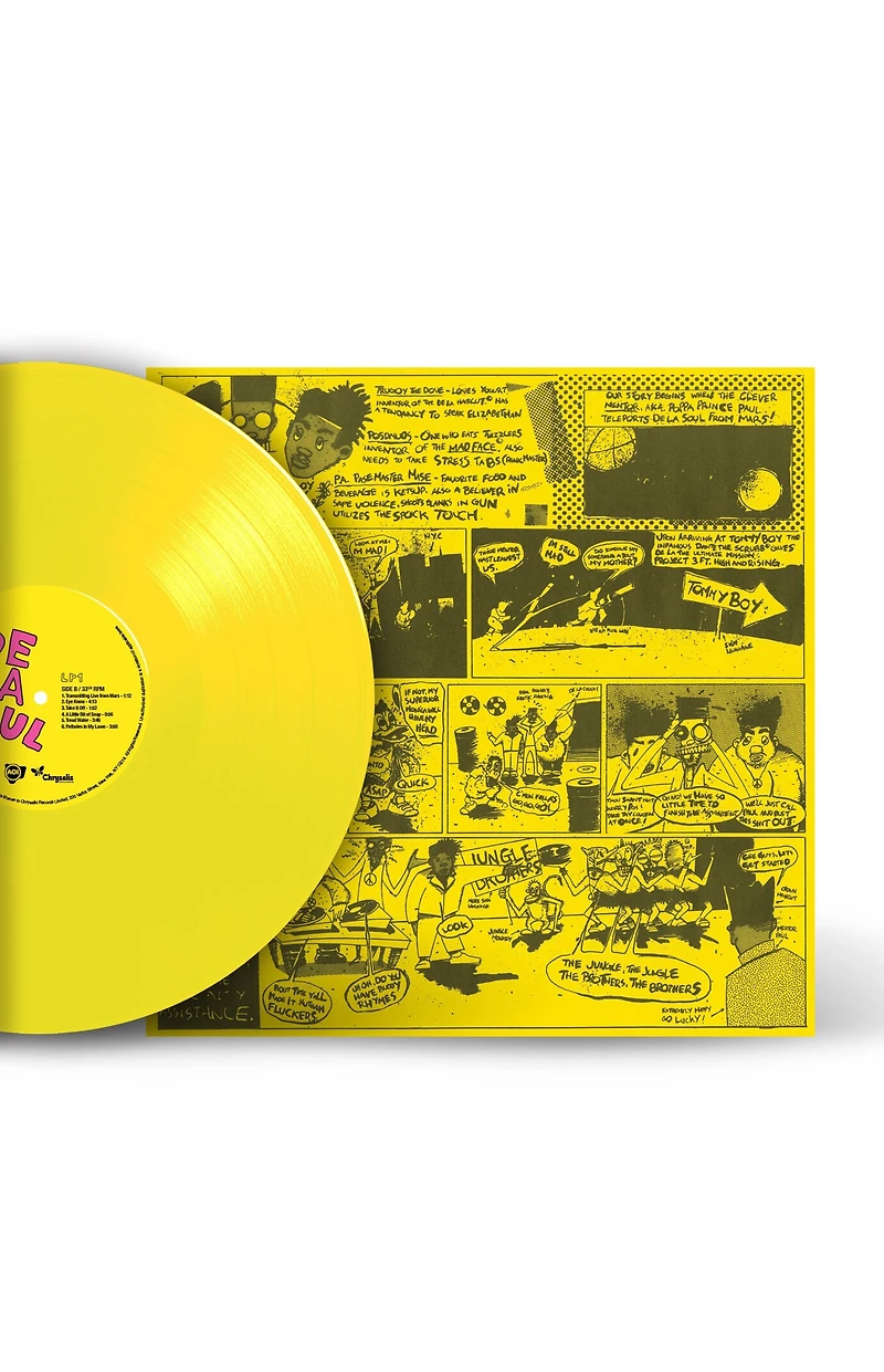 De La Soul 3 Feet High And Rising Vinyl Record (Yellow Vinyl)