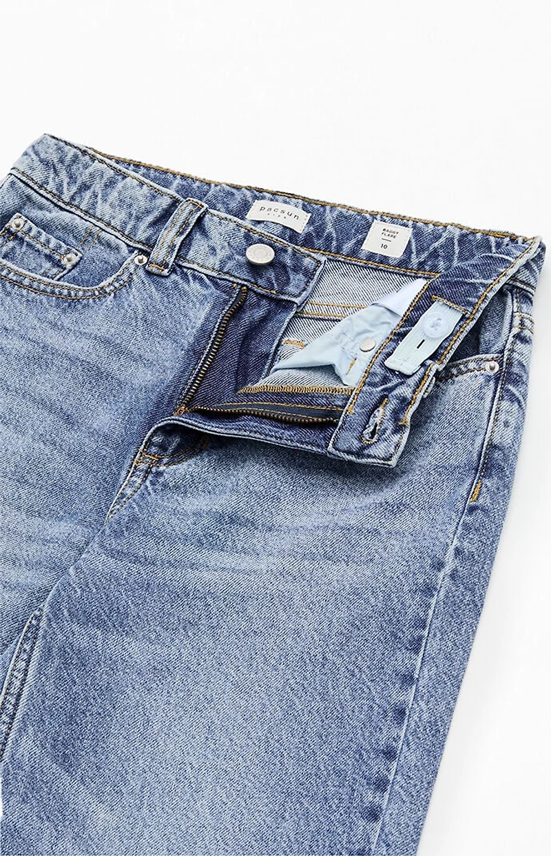 Pacsun Kids Relaxed Flare Jeans Medium Indigo