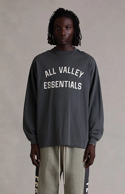 Fear of God ESSENTIALS Gray Merch Long Sleeve T-Shirt