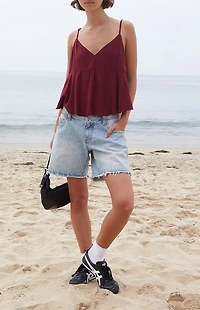 John Galt Burgundy Tiffany Tank Top