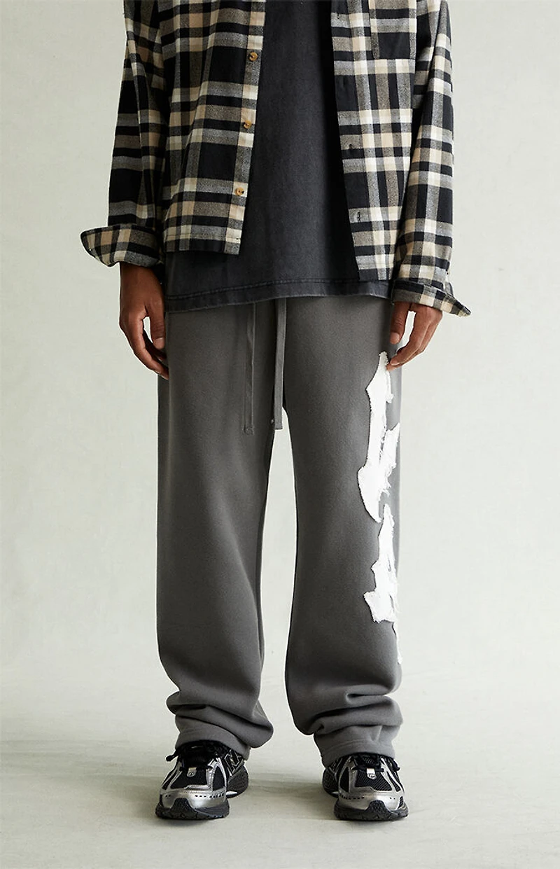 Pacsun LA Applique Fleece Baggy Sweatpants