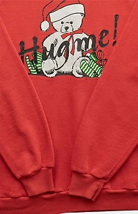 PS VINTAGE '90s Hug Me Christmas Crew Neck Sweatshirt