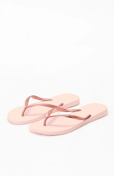Havaianas Women's Pink Slim Flip Flop Sandals