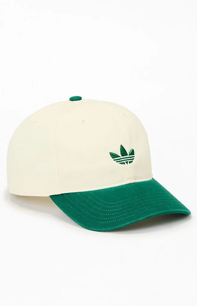 adidas Green Relaxed Trefoil Strapback Hat