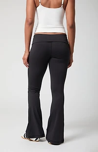 PAC 1980 WHISPER Active Fold-Over Waistband Flare Yoga Pants