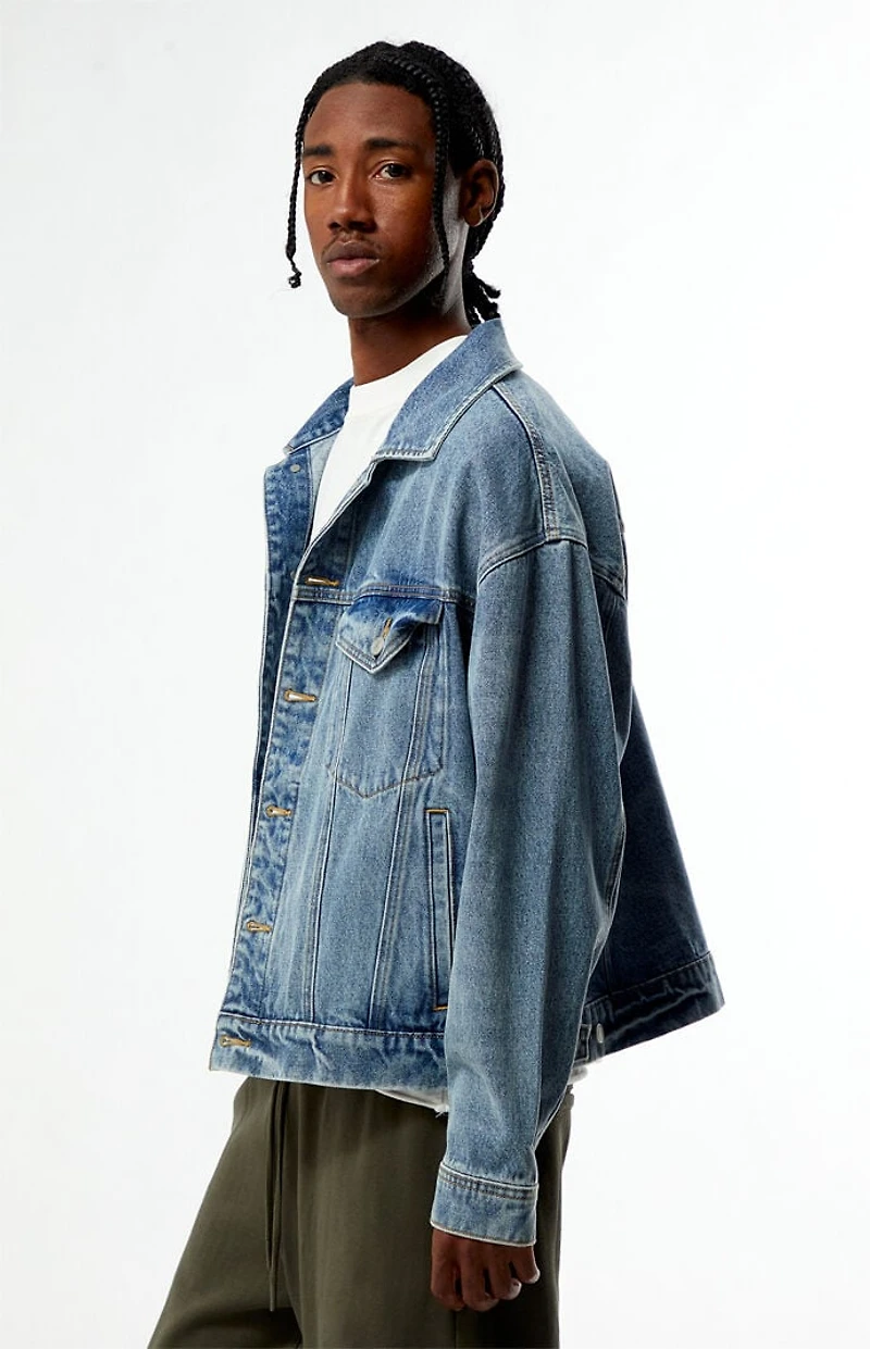 Pacsun Brooks Medium Blue Denim Jacket